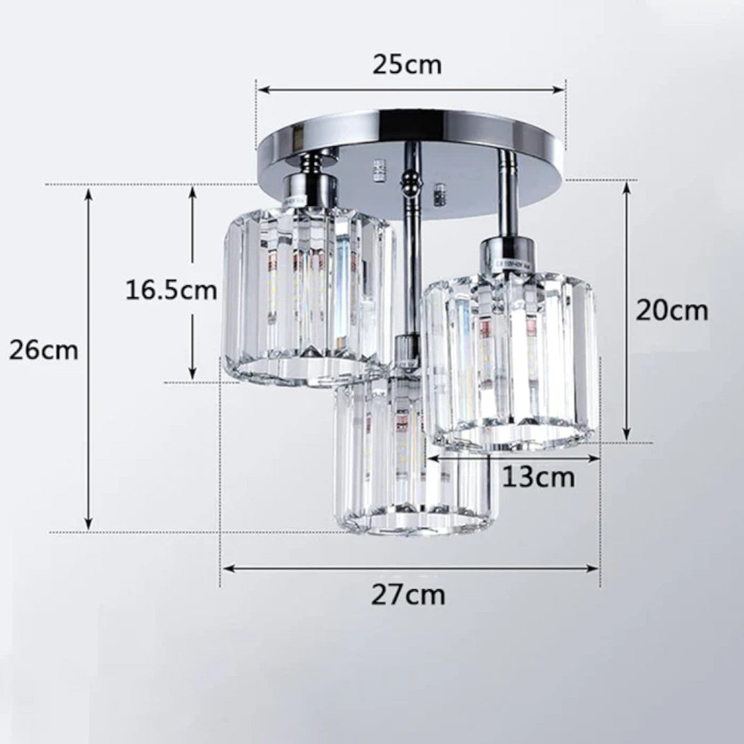 Glass Ceiling Lamp Semi-Matt Mounting
