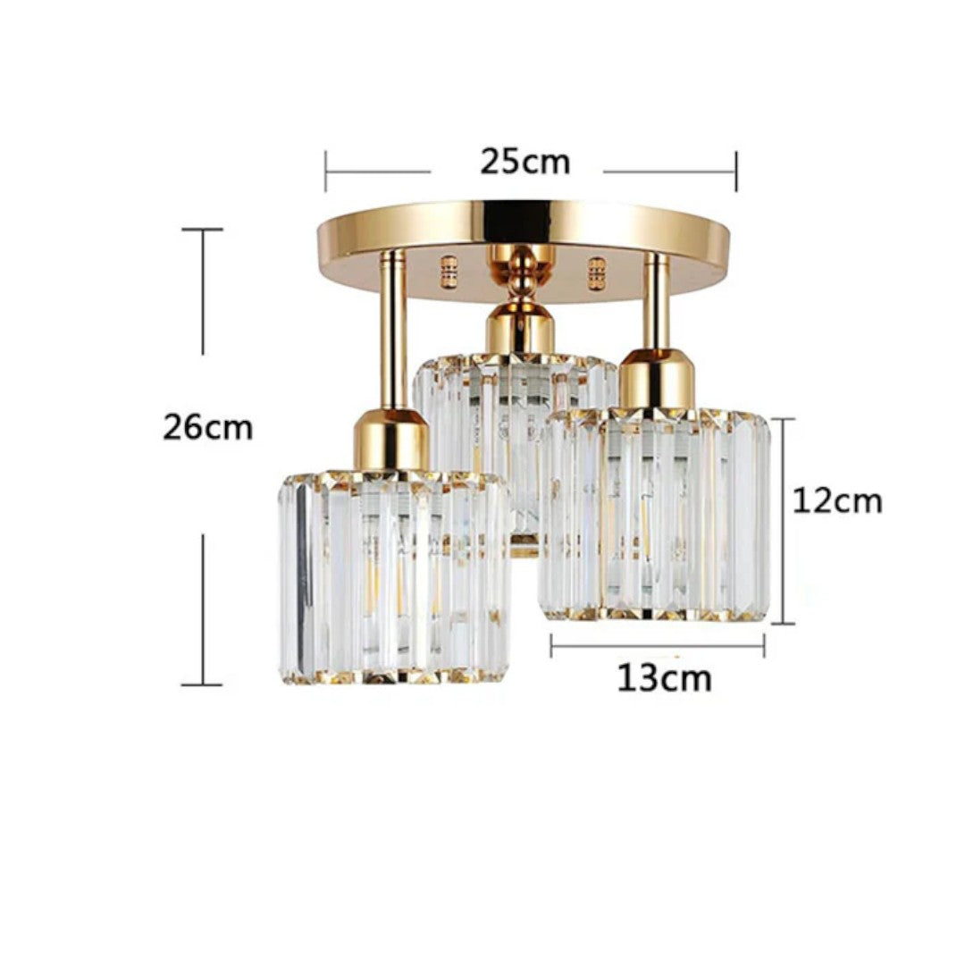 Glass Ceiling Lamp Semi-Matt Mounting