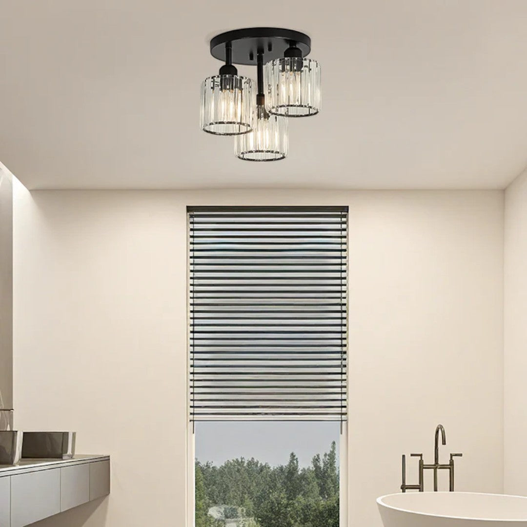Glass Ceiling Lamp Semi-Matt Mounting