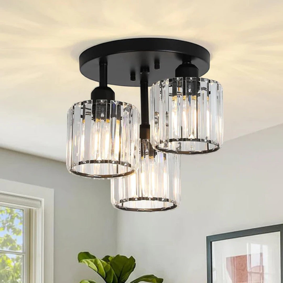 Glass Ceiling Lamp Semi-Matt Mounting