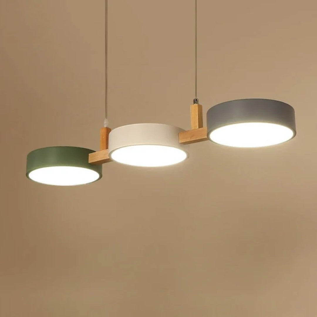 Scandinavian Pendant Lamp With Cylinders