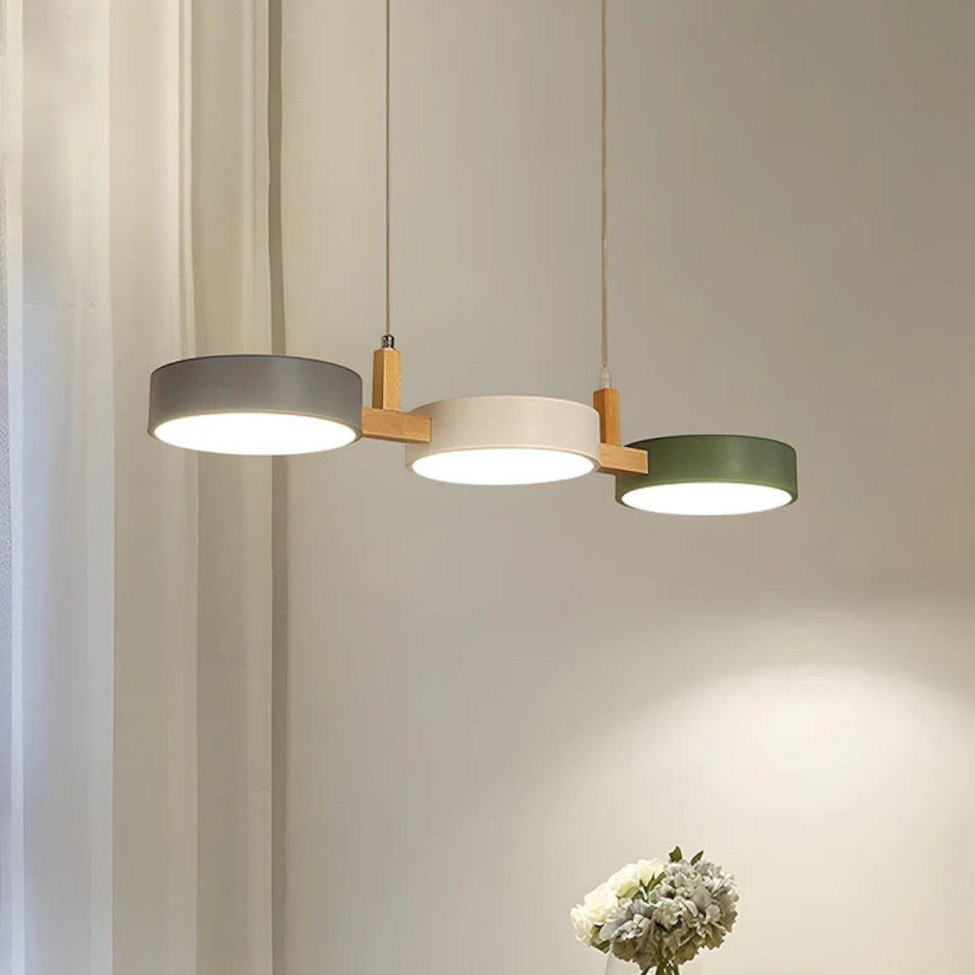 Scandinavian Pendant Lamp With Cylinders