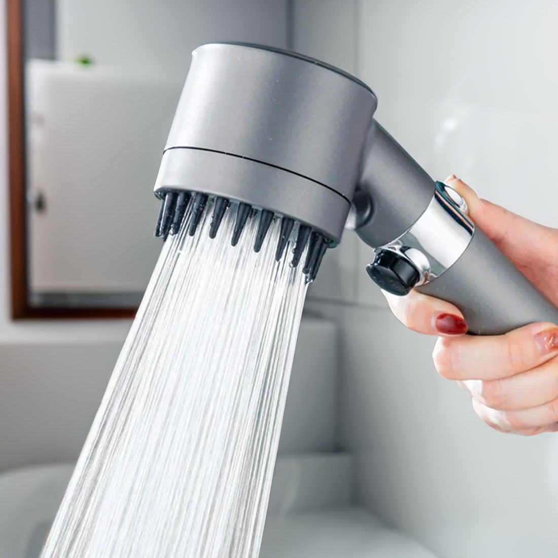 High Pressure Shower Head – 3-Mode Handheld Sprayer